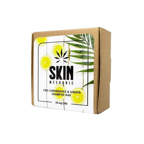 Skin Mechanic 20mg CBD Lemongrass & Ginger Shampoo Bar 100g-CBD Products-Skin Mechanic-CBD Palace