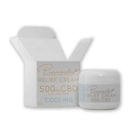 Pinnacle Hemp Full Spectrum Relief Cream 500mg CBD-CBD Products-Pinnacle-Cooling-CBD Palace