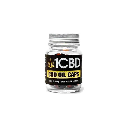 1CBD Soft Gel Capsules 25mg CBD 30 Capsules-CBD Products-1CBD-CBD Palace