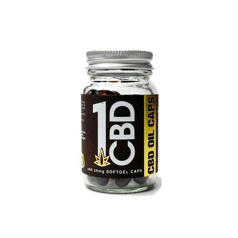 1CBD Soft Gel Capsules 25mg CBD 60 Capsules-CBD Products-1CBD-CBD Palace