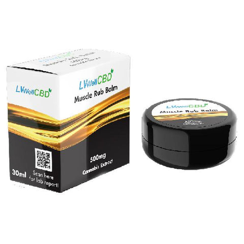 LVWell CBD 500mg 30ml Muscle Rub Balm-CBD Products-LVWell CBD-CBD Palace