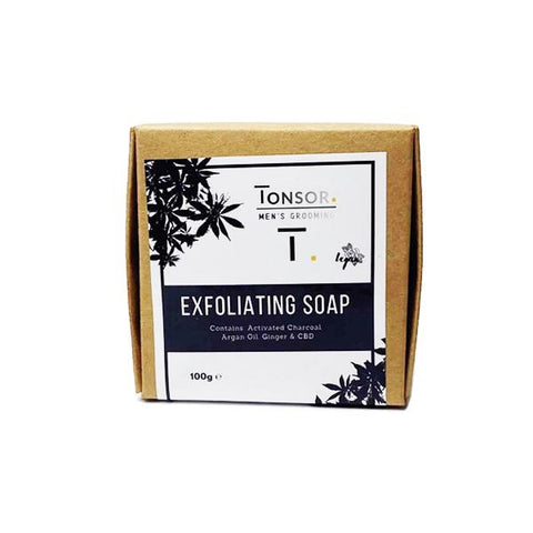 Tonsor Men's Grooming Exfoliating CBD Soap-CBD Products-Tonsor-CBD Palace