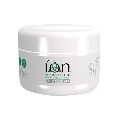 ION Pure CBD Body Butter 500mg CBD 150ml-CBD Products-ION Pure CBD-Basil Lime & Neroli-CBD Palace