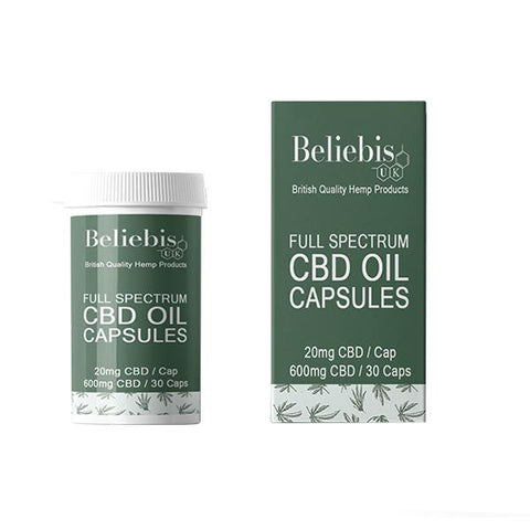 Beliebis 600mg CBD Oil Capsules - 30 Caps-CBD Products-Beliebis UK-CBD Palace