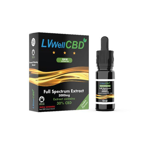 LVWELL CBD 5000mg 10ml Raw Cannabis Oil-CBD Products-LVWell CBD-CBD Palace
