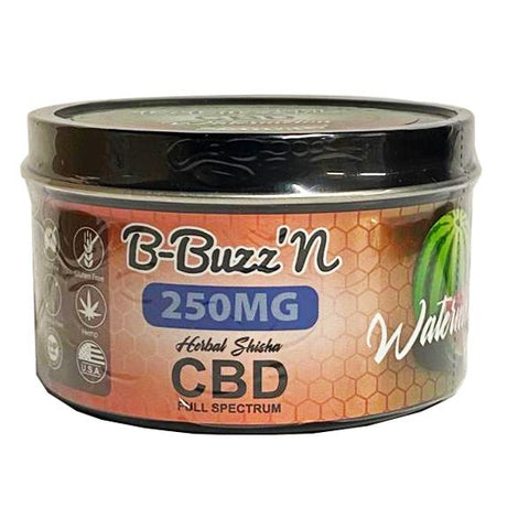 B-Buzz'N Herbal Full Spectrum CBD Herbal Shisha 250mg CBD-CBD Products-B-Buzz'N-Watermelon-CBD Palace