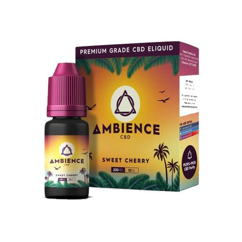 Ambience CBD Eliquids 300mg CBD 10ml-CBD Products-Ambience CBD-Sweet Cherry-CBD Palace