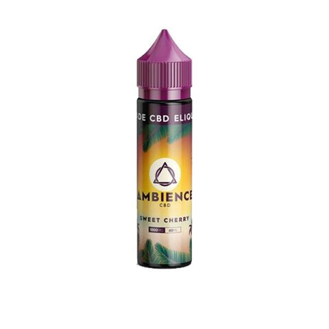 Ambience CBD Eliquids 1000mg CBD 60ml-CBD Products-Ambience CBD-Sweet Cherry-CBD Palace