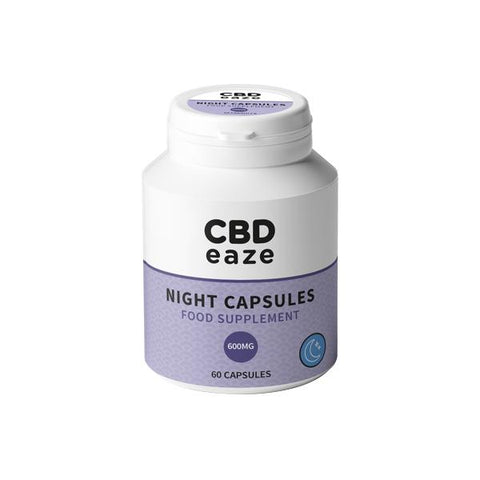 CBDeaze 600mg CBD Night Capsules - 60 Capsules-CBD Products-CBDeaze-CBD Palace