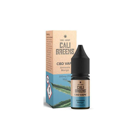 Cali Greens Vape 300mg 10ml CBD E-Liquid-CBD Products-Cali Greens-Amnesia Mango-CBD Palace