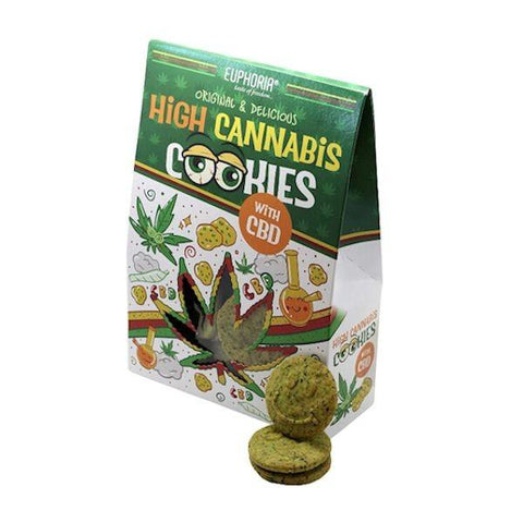 Euphoria High Cannabis Cookies with CBD-CBD Products-Euphoria-CBD Palace