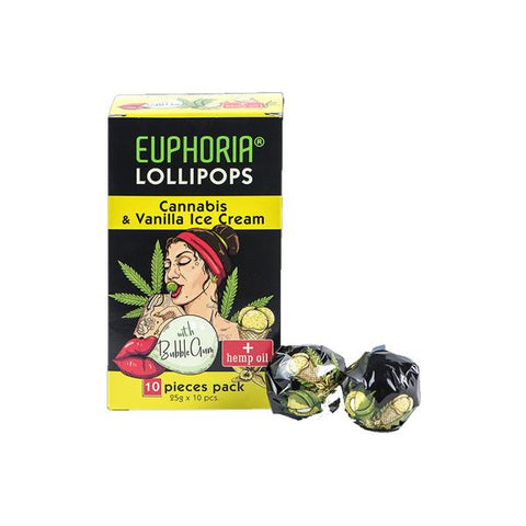 Euphoria Cannabis Lollipops - Cannabis & Vanilla Ice Cream-CBD Products-Euphoria-CBD Palace