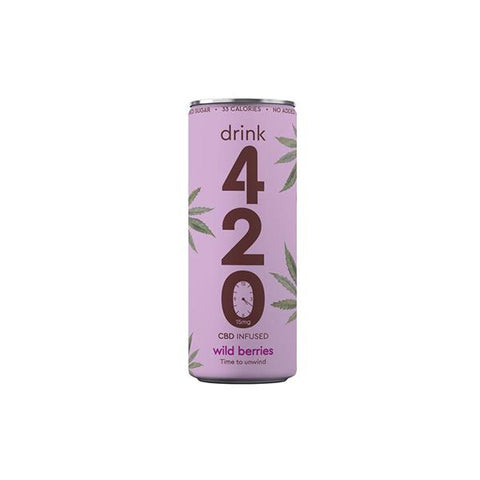 Drink 420 CBD 15mg Infused Sparkling Drink - Wildberry-CBD Products-Drink 420-1 x Wildberry-CBD Palace